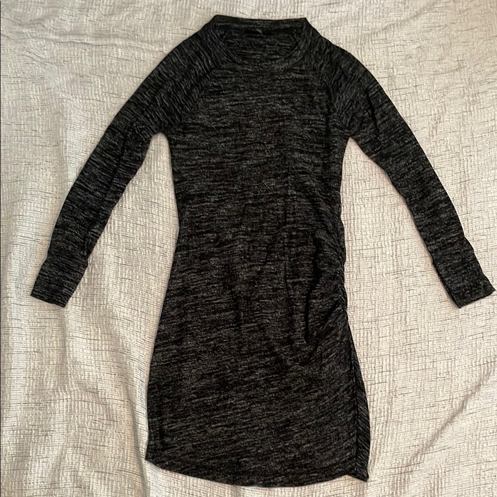 Banana Republic Charcoal Long Sleeve Dress
